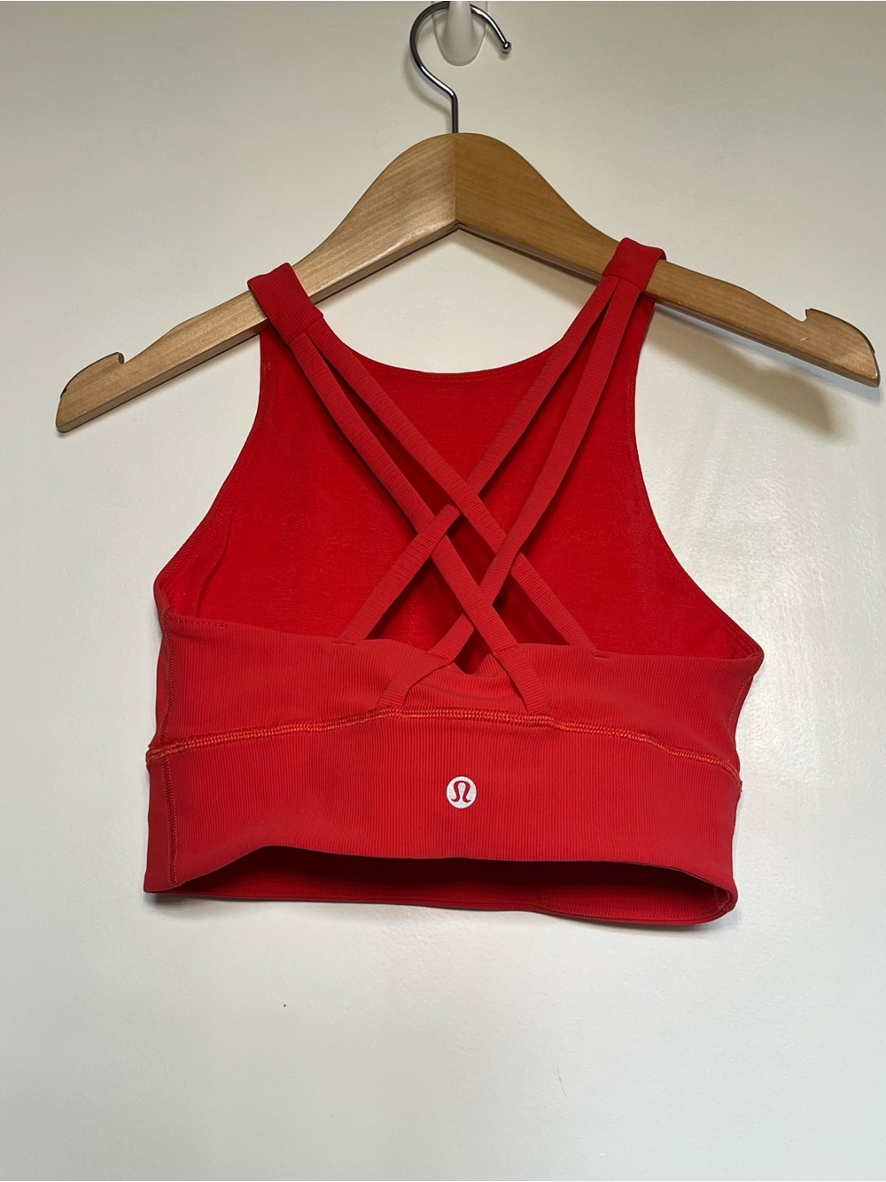 lululemon athletica Red Crisscross Back Sports Bra